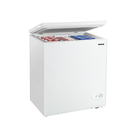 Compact 5 Cu.ft Chest Freezer with 3 Storage Baskets White - Image 3