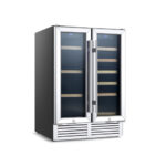 Dual Zone Wine and Beverage Cooler with Digital Controls
