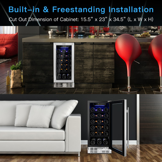15 Inch Wine and Beverage Cooler with Temperature Memory - Image 7