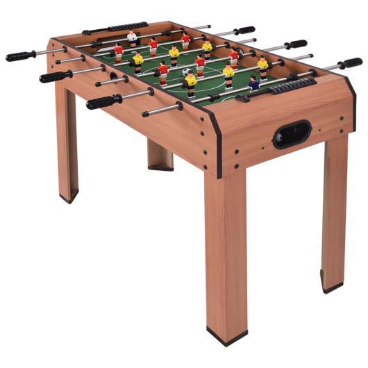 Compact Indoor Foosball Table with Steel Rods and Scorers