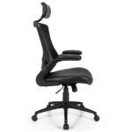 Ergonomic Office Chair with Lumbar Support and Flip-Up Arms
