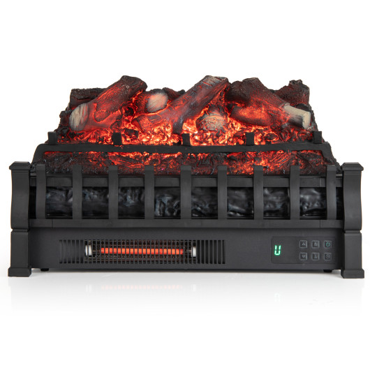 3D Flame Infrared Quartz Electric Fireplace with Adjustable Colors
