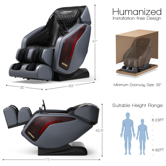 Zero Gravity Full Body 3D Massage Chair with SL Track