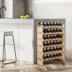 Stackable Wooden Wine Rack for 36 Bottles Wobble-Free Design