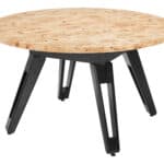 Convertible Burl Wood Dining and Poker Table with Storage