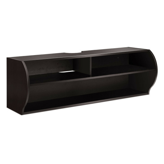 48 Inch Wall Mounted 2 Tier Floating TV Console Shelf - Image 3