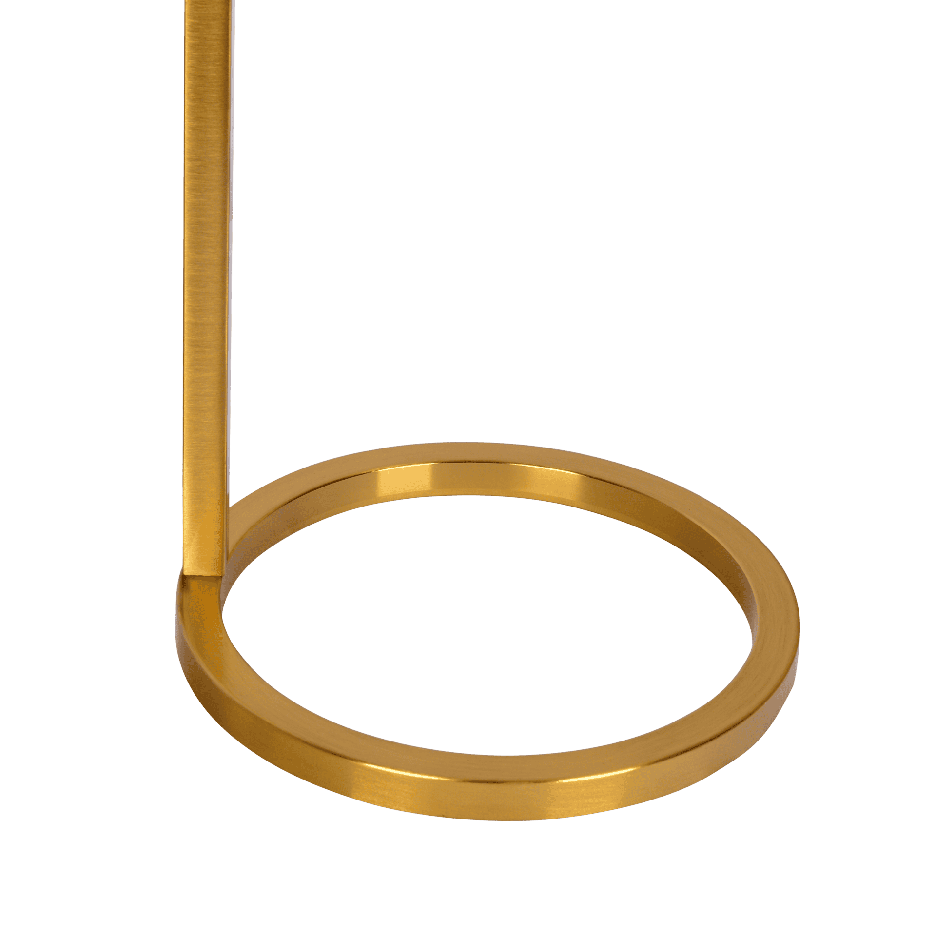 Gold Brass Metal and Glass Table Lamp with Dimmer Switch