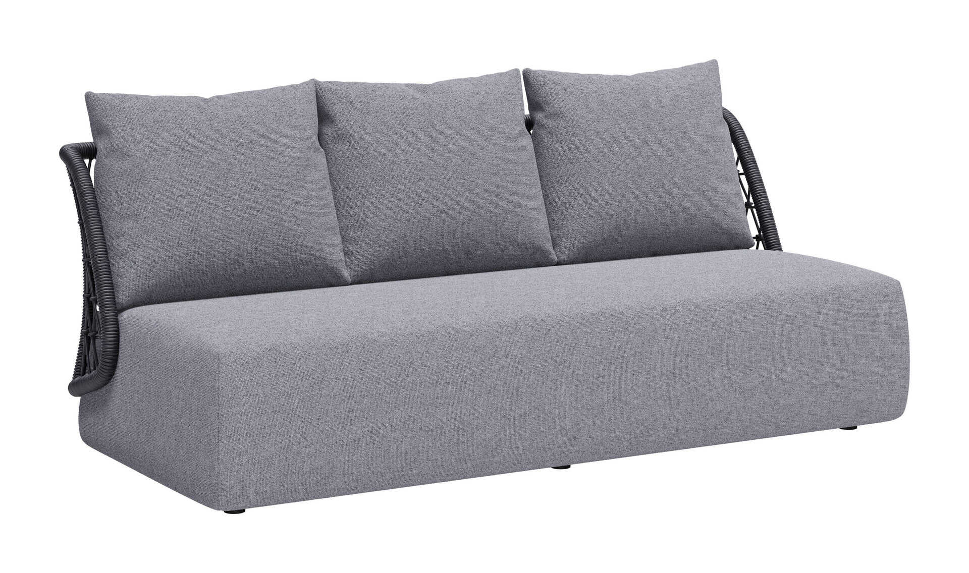Versatile Outdoor Sofa with Durable Aluminum Frame and Olefin Cushions