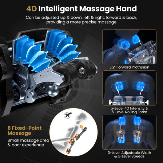 Zero Gravity SL Track Massage Chair with Heat and Airbags