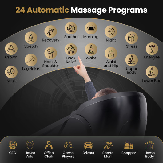 Zero Gravity SL Track Massage Chair with Heat and Airbags