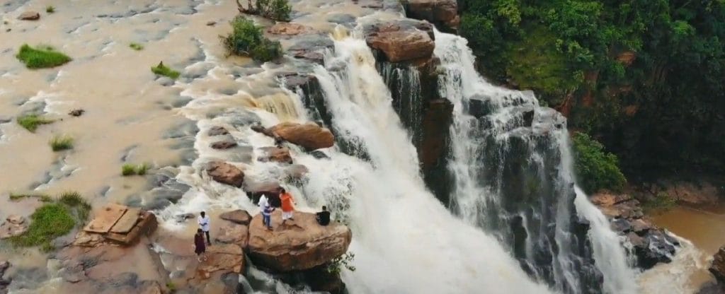 Scenic road through Kanger Valley National Park towards Tirathgarh Waterfall