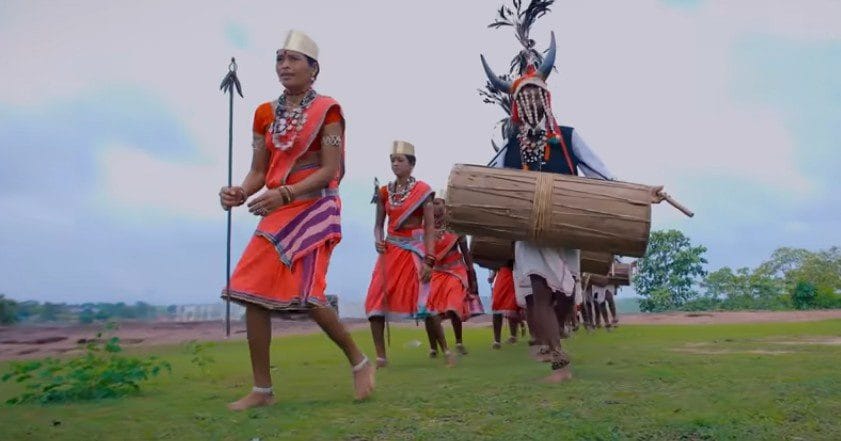 Tribal dance performance at Bastar Dussehra Festival Jagdalpur