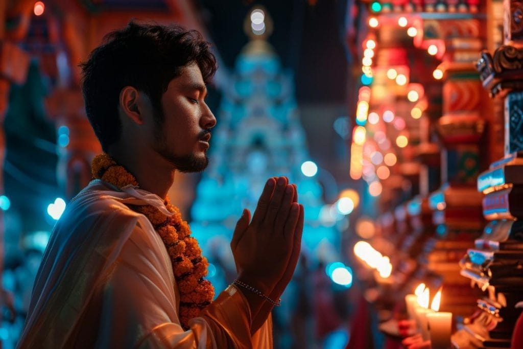 Jogi Bithai priest meditation ritual during Bastar Dussehra Festival