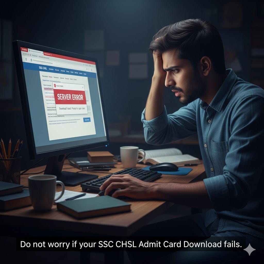 SSC CHSL Admit Card Download Error Fix