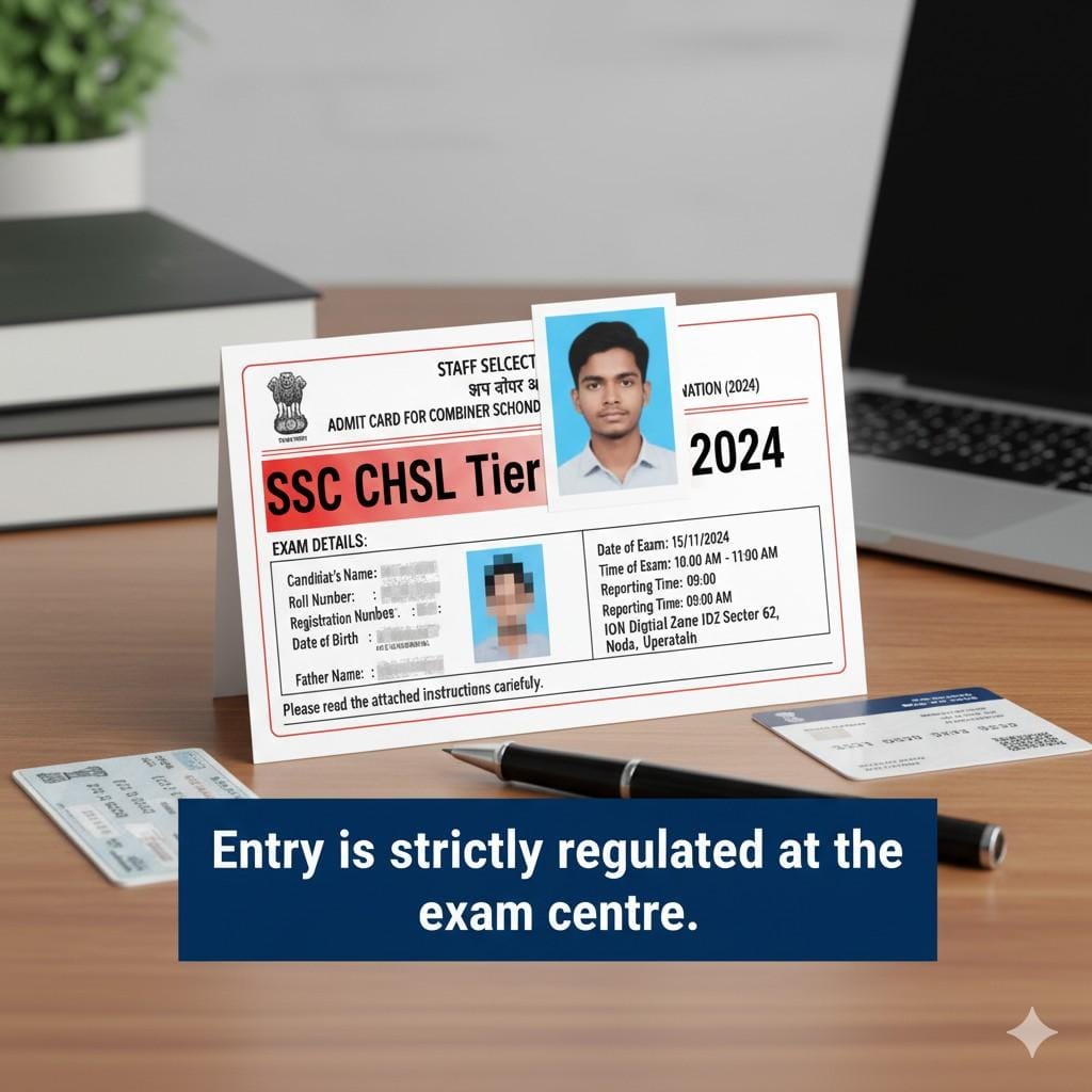 Documents to Carry for SSC CHSL Exam 2025