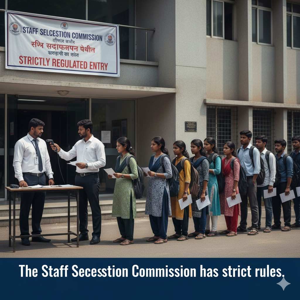 SSC CHSL Exam Centre Entry Check