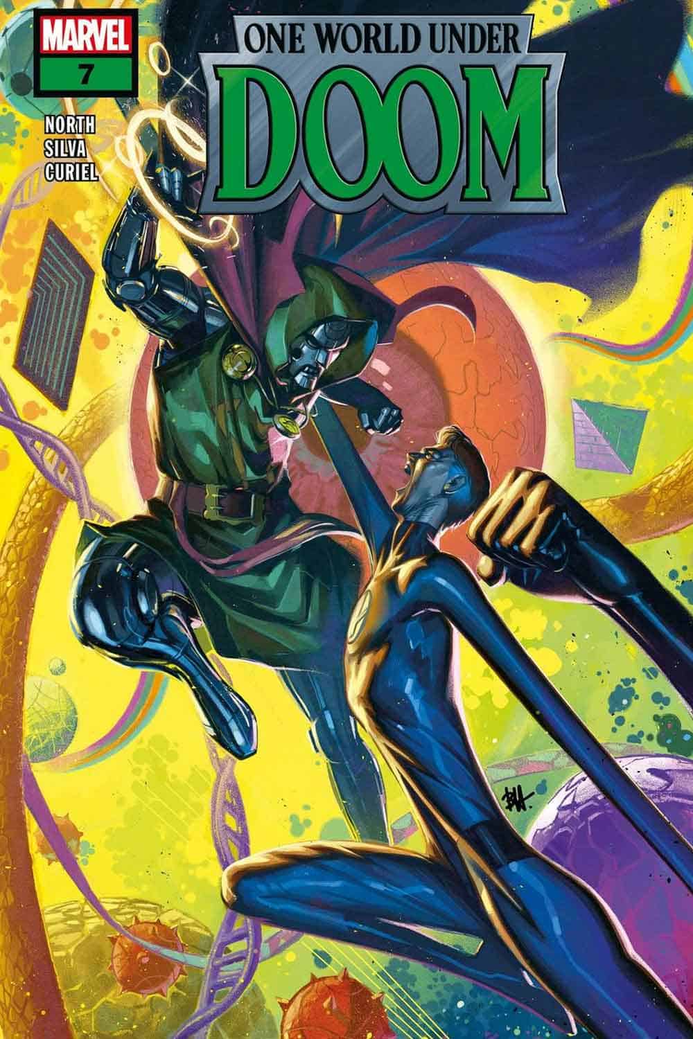 Bataille entre Doctor Doom et Mister Fantastic