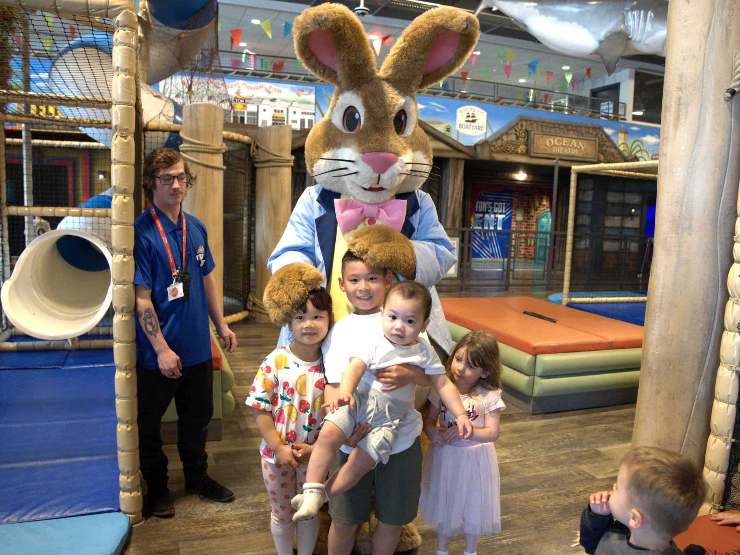 Families enjoy eggstra special fun