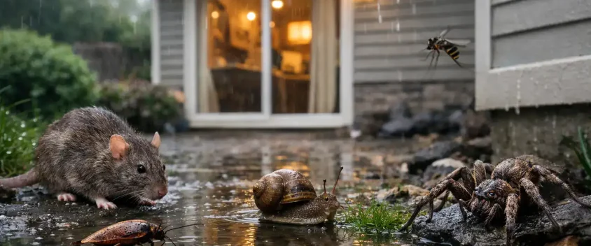 Pest Risks After Heavy Rain Around Your Home