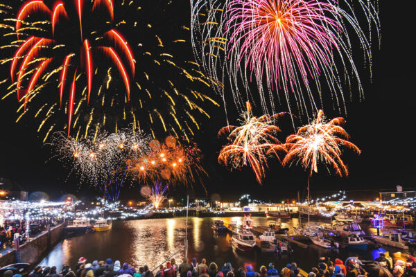 Fireworks at Padstow Christmas Festival ©James Ram