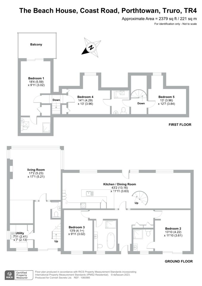 Floor plan for The Beach House