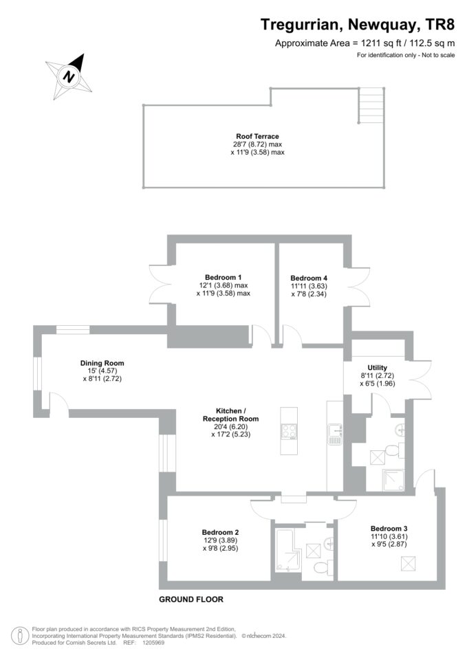 Floor plan for Stable Cottage