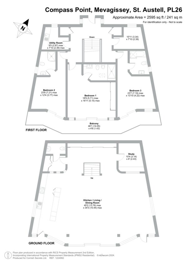 Floor plan for Compass Point