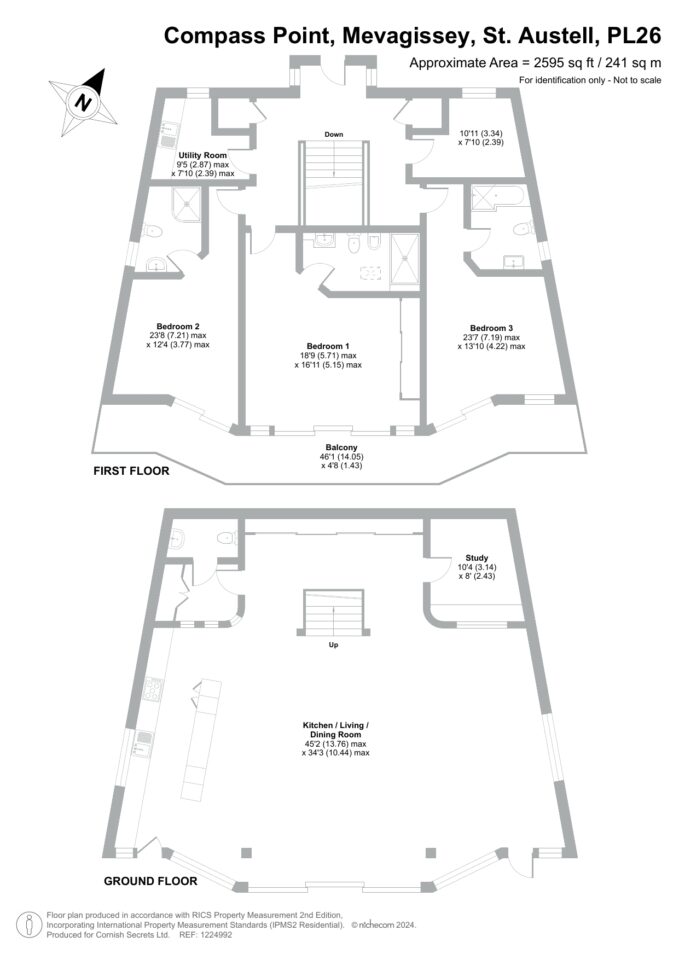 Floor plan for Compass Point