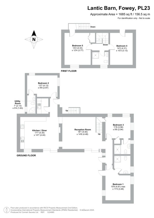 Floor plan for Lantic Barn