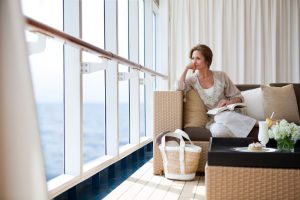 Woman taking a break