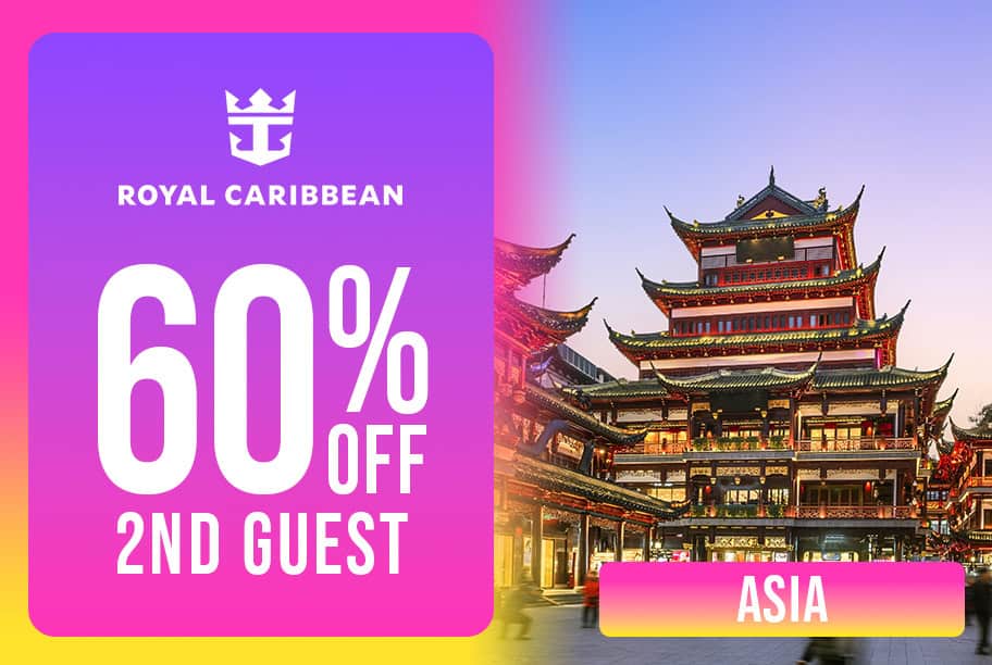 Royal Caribbean - Save up to 60% Off 2nd Guest