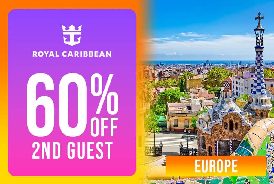Royal Caribbean - Save up to 60% Off 2nd Guest