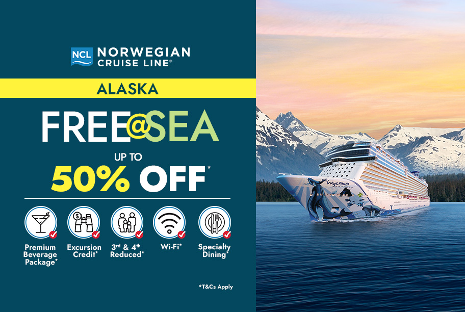 Free at Sea Save Up to 50%