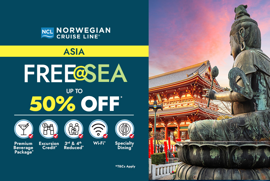 Free at Sea Save Up to 50%