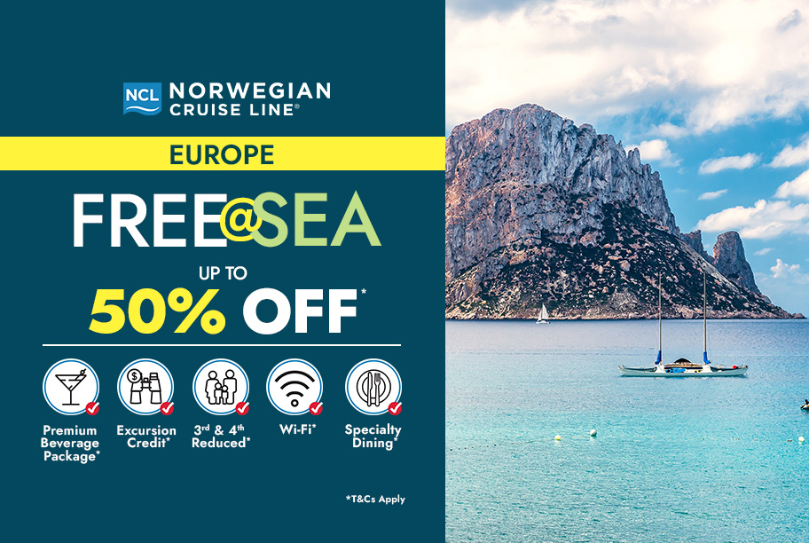 Free at Sea Save Up to 50%