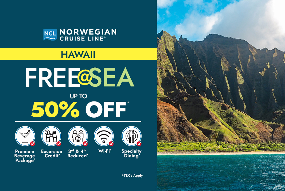 Free at Sea Save Up to 50%