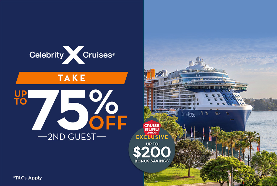 Celebrity Save up to 75% + Up to $200 in bonus savings