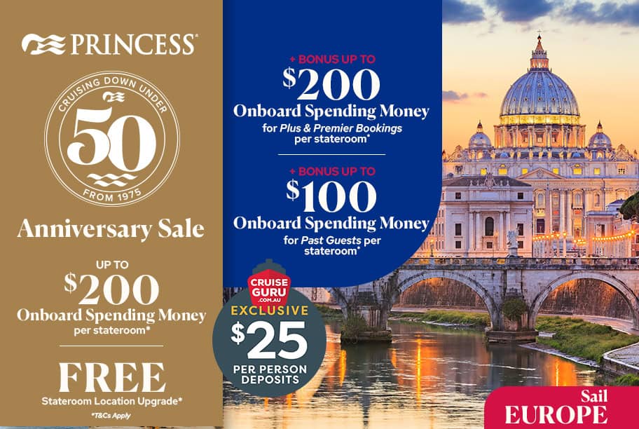 Princess 50th Anniversary Sale