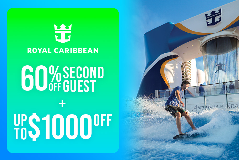 Royal Caribbean - Save 60% + Up to $1000 Off