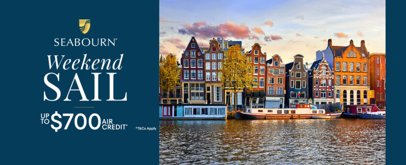 Seabourn Weekend Sail Up to $700 Air Credit