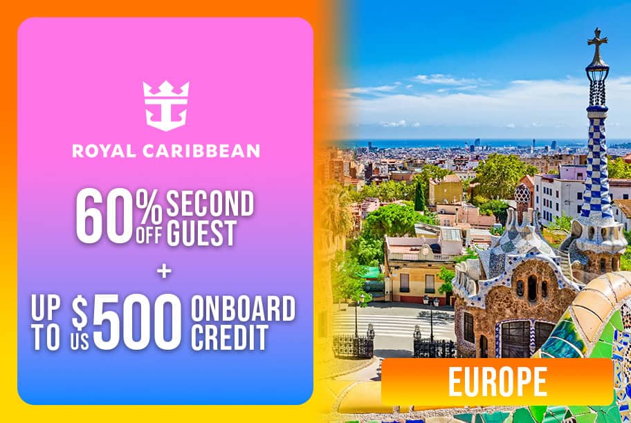 Royal Caribbean - Up to 60% Off + Up to US$500 Onboard Credit