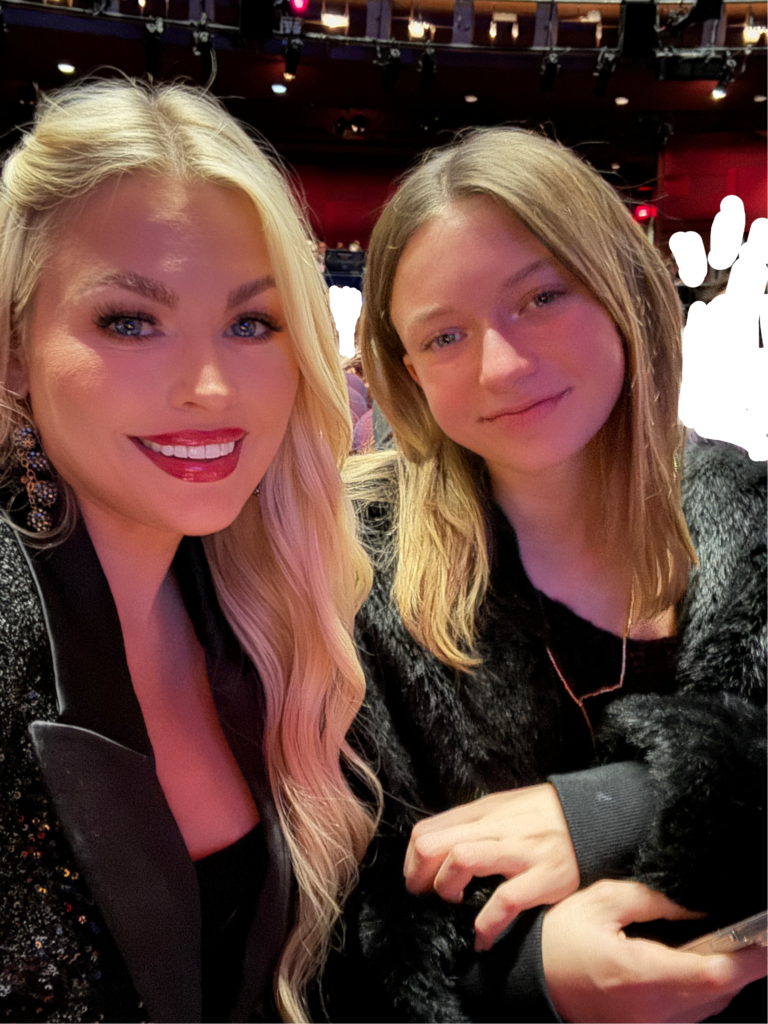 Cynthia with her daughter Rain, at the Nutcracker, using the holiday magic to create her future self. 