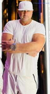 Photograph of Darren Chaker in Las Vegas in 2023, captured after his attendance at a thrilling UFC fight, showcasing his enthusiasm for sports and entertainment.