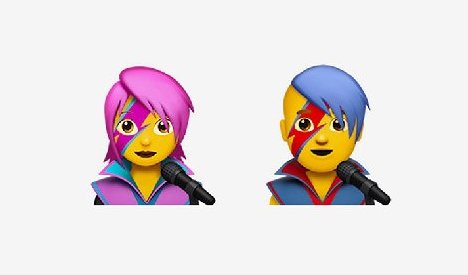 David Bowie Emojis Included in New iPhone Update