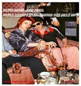 David Bowie 1972-07-08 London ,Royal Festival Hall (Friends of the earth save the Whale Benefit) (With Lou Reed) (Low Gen) - SQ 7+