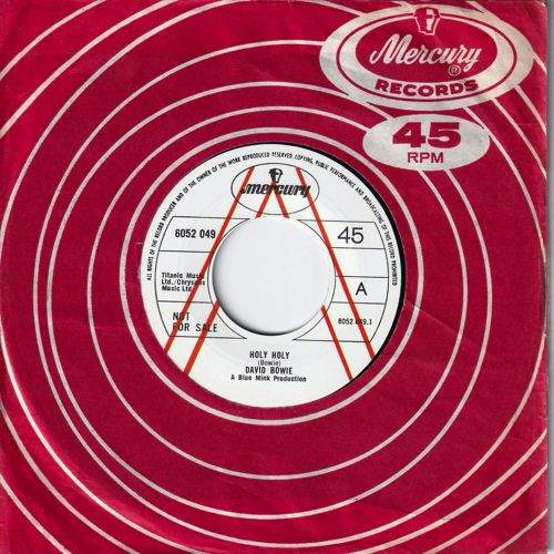 David Bowie Holy Holy - Black Country Rock (Mercury 1971 UK Promo) estimated value € ...... .