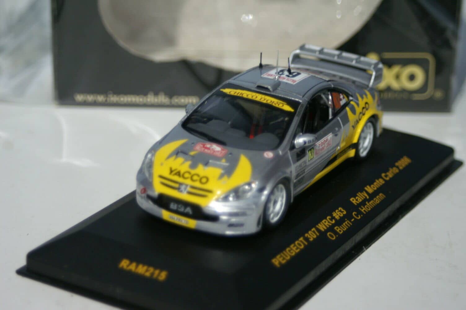 IxoPeugeotWRCRallyMonteCarloO.Burri&#;RAM