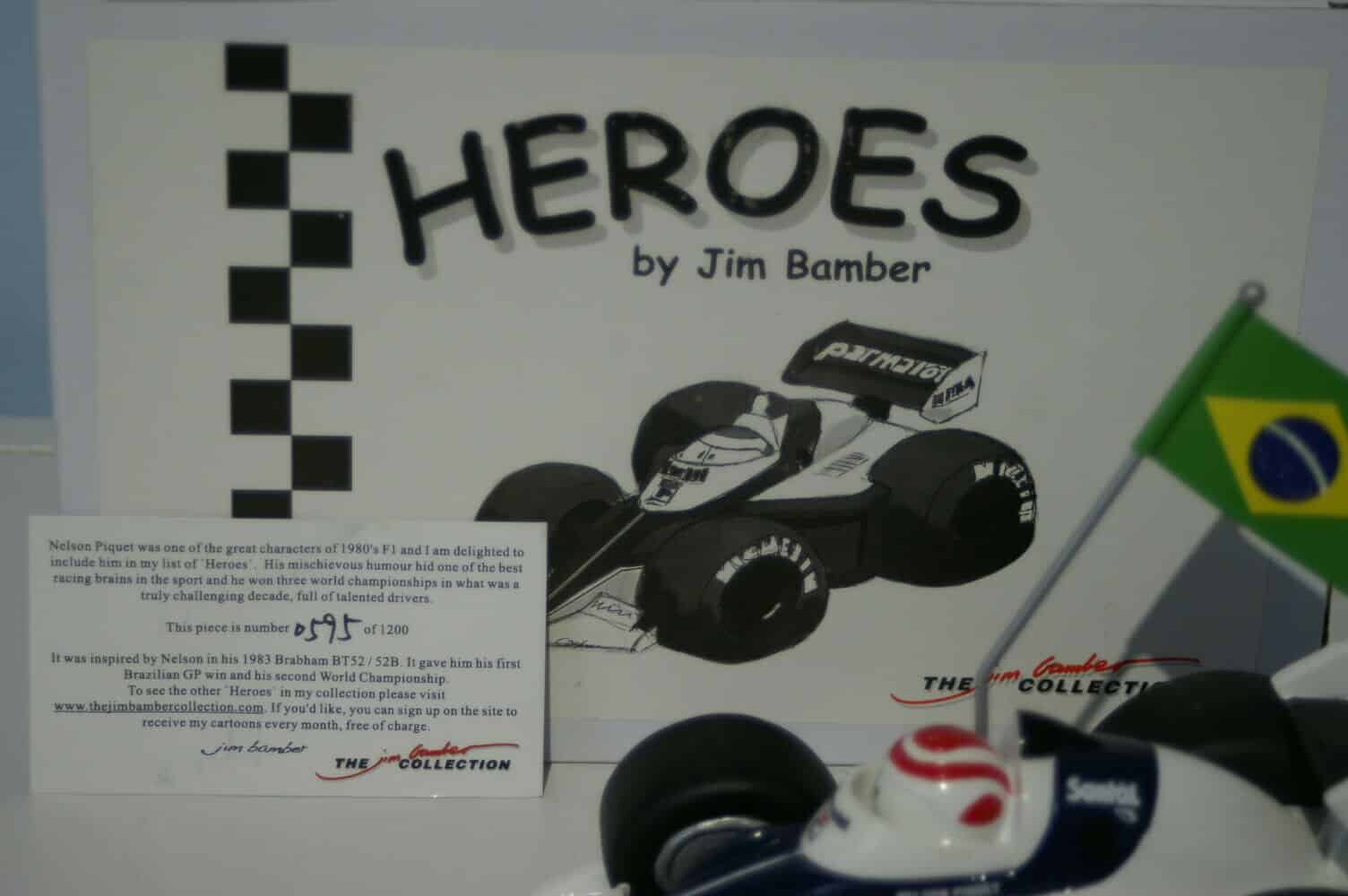 Jim bamber heroes nelson piquet snr f1 driven brabham her/009/01 free book