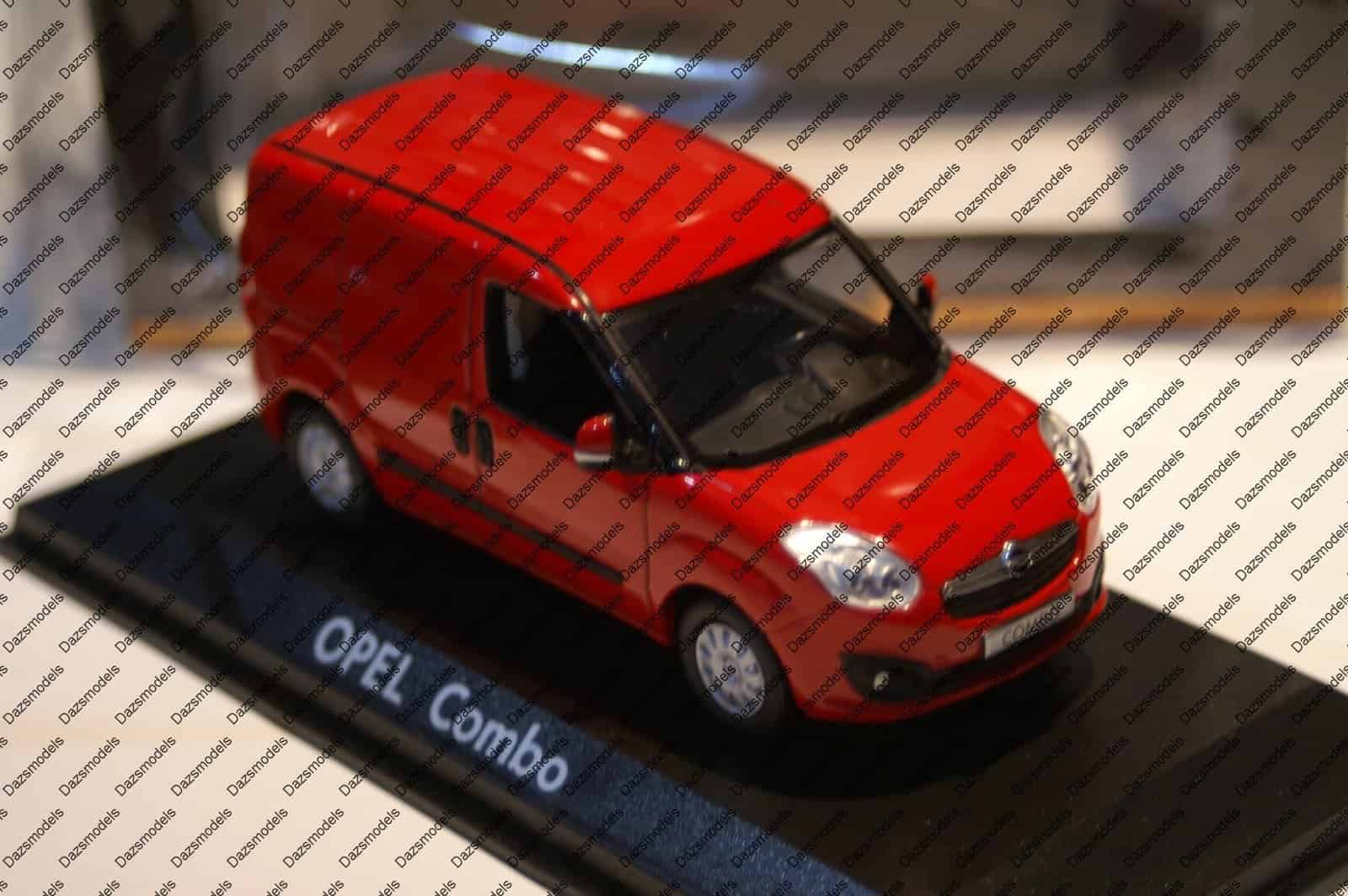 NorevOpelComboVanRed:scaleDiecast