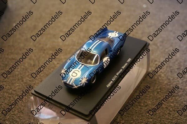 Spark alpine a210 macau 1966 mauro bianchi 1:43 resin 43mc66